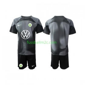Fußballtrikots VfL Wolfsburg Torwart Kinder Heim Trikotsatz 2022-2023